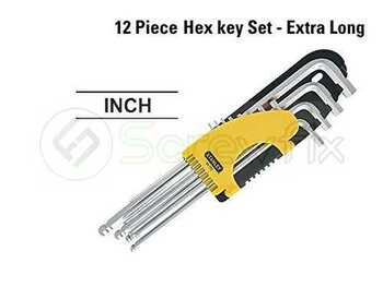 Stanley 12pcs Long Ball Point HEX Key