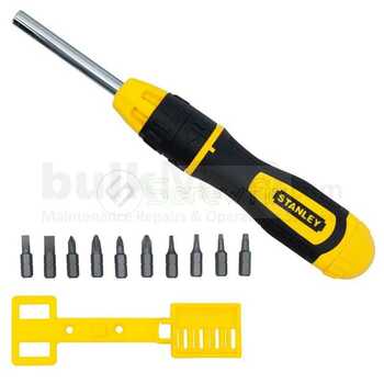 10PC RATCHETING MULTI-BIT SCREWDRIVER