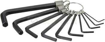 Stanley 10 PC HEX KEY RING SET