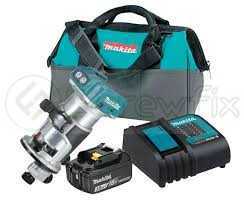 DRT50SFX8: Cordless Trimmer / Collet 6mm 8mm / 10000-30000 RPM / 1.8kg / BL1830B*1 / DC18SD / Tool Bag